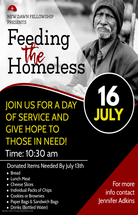 Feed The Homeless - New Dawn Fellowship | Church in Odessa, Texas